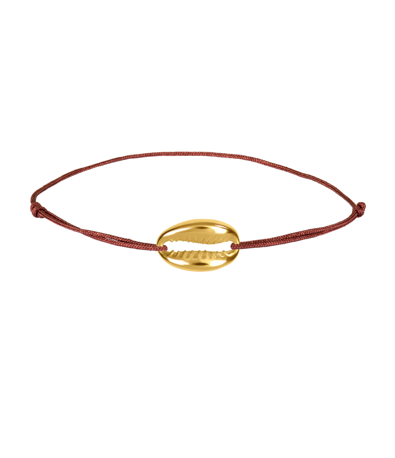 Shell 925 sterling silver textile luck bracelet