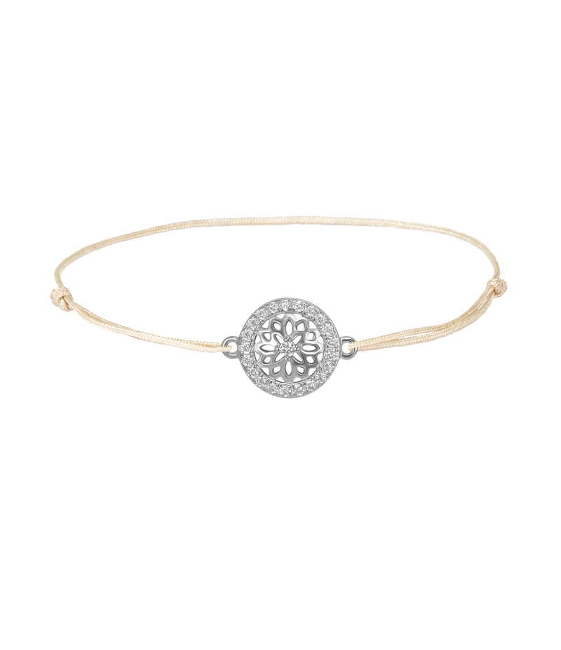 Mandala 925 sterling silver textile luck bracelet Mandala 925 sterling silver textile luck bracelet