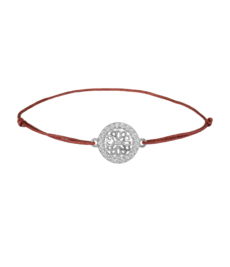 Mandala 925 sterling silver textile luck bracelet Mandala 925 sterling silver textile luck bracelet