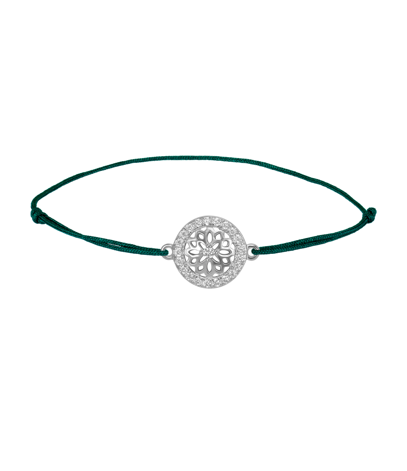 Mandala 925 sterling silver textile luck bracelet Mandala 925 sterling silver textile luck bracelet