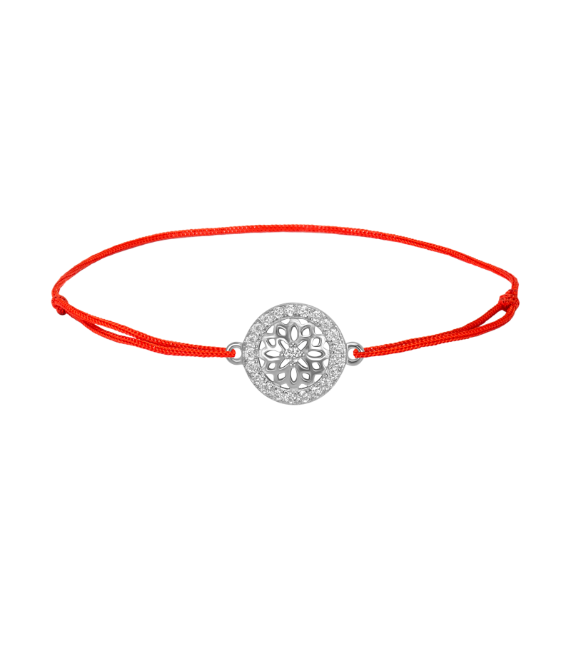Mandala 925 sterling silver textile luck bracelet Mandala 925 sterling silver textile luck bracelet
