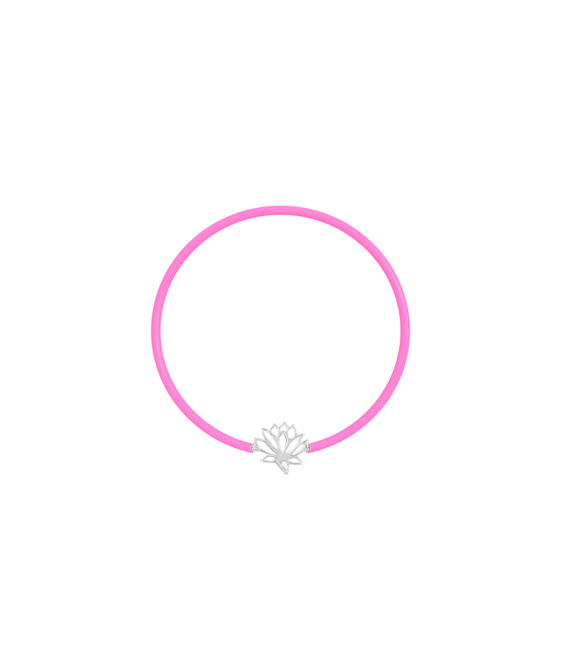 Lotus 925 sterling silver black caoutchouc bracelet Lotus 925 sterling silver black caoutchouc bracelet