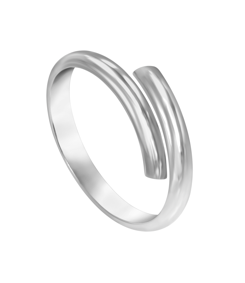 Charm carrier 925 sterling silver ring