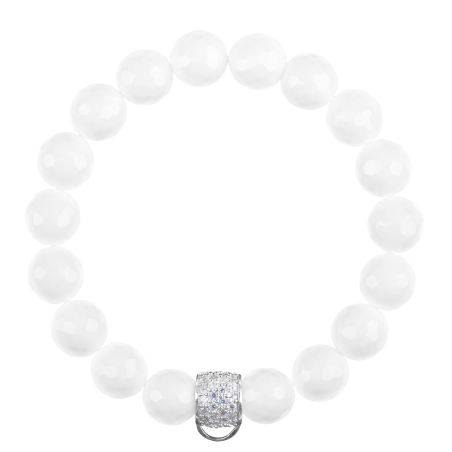 CHARM BRACELET - WHITE AGATE