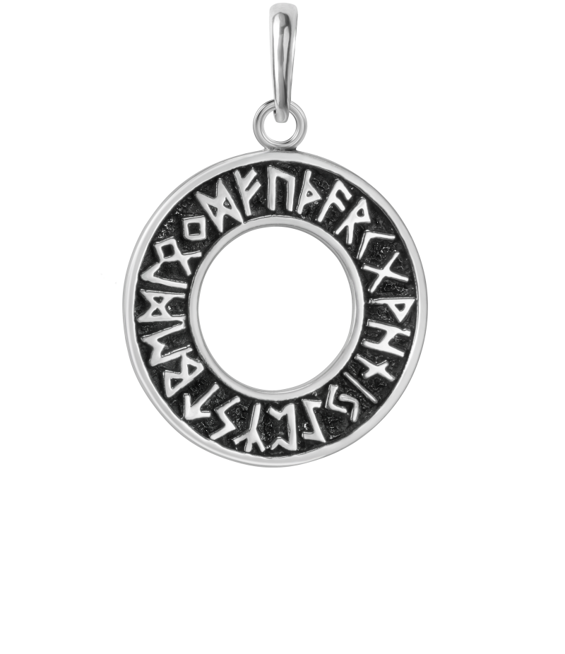 Viking runes 925 sterling silver pendant