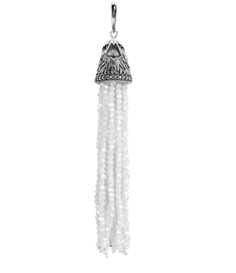 Eagle pompon 925 sterling silver pendant