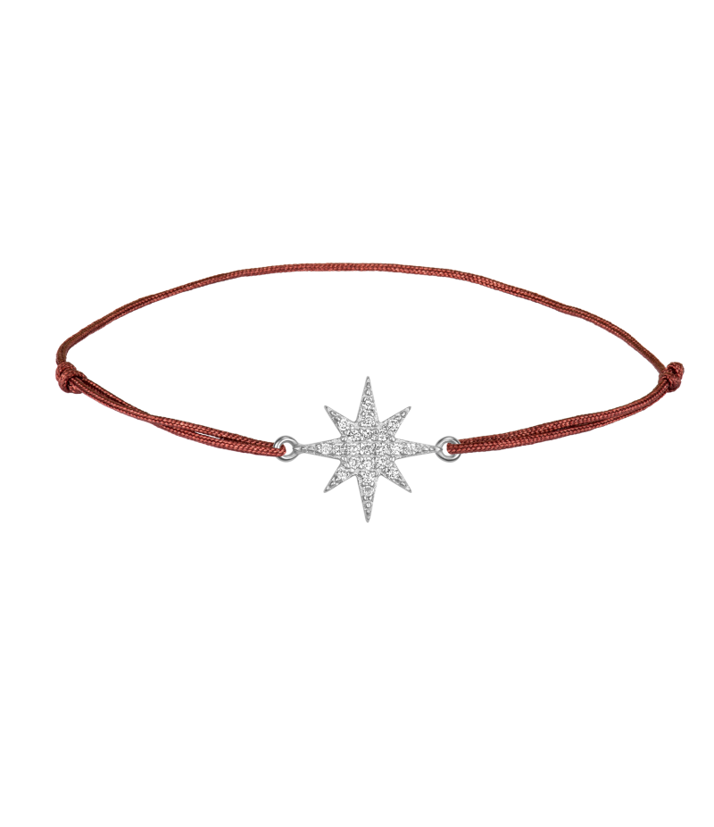 Morning star 925 sterling silver textile luck bracelet Morning star 925 sterling silver textile luck bracelet