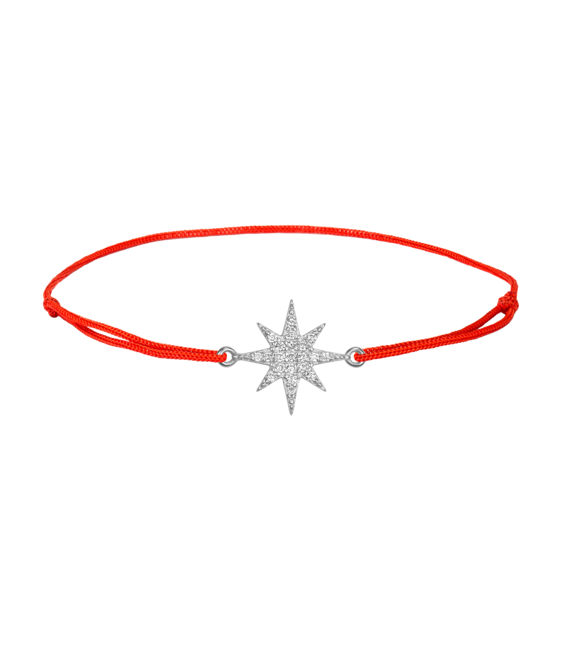 Morning star 925 sterling silver textile luck bracelet Morning star 925 sterling silver textile luck bracelet