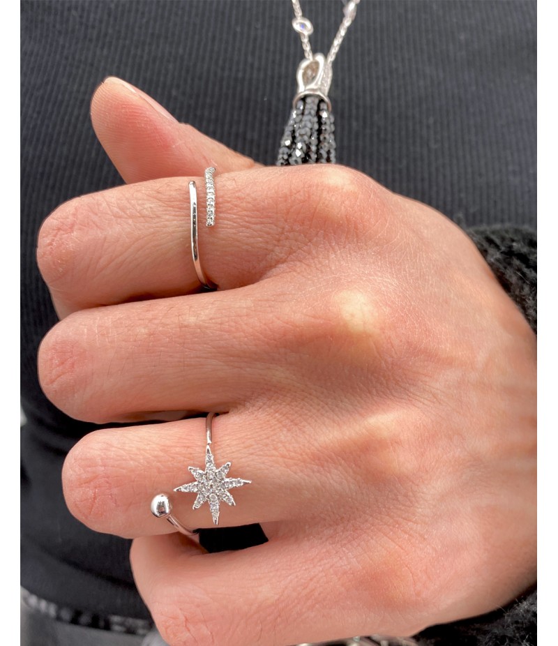 Star 925 sterling silver ring