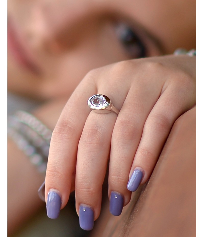 Zirconia 925 sterling silver ring