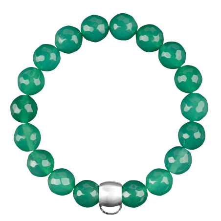 CHARM BRACELET - GREEN AGATE