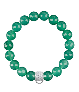 CHARM BRACELET - GREEN AGATE