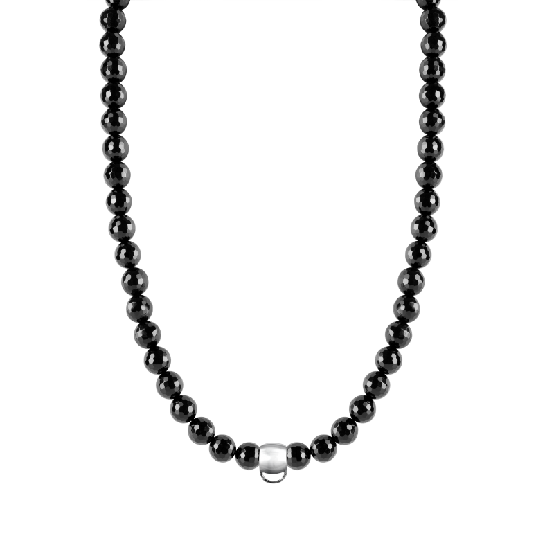 Onyx 925 sterling silver charm necklace