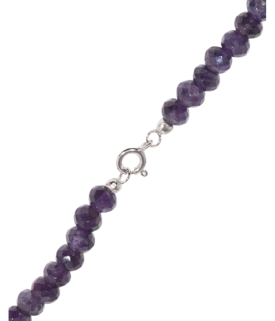 Alia for You amethyst necklace with 925 sterling silver lion