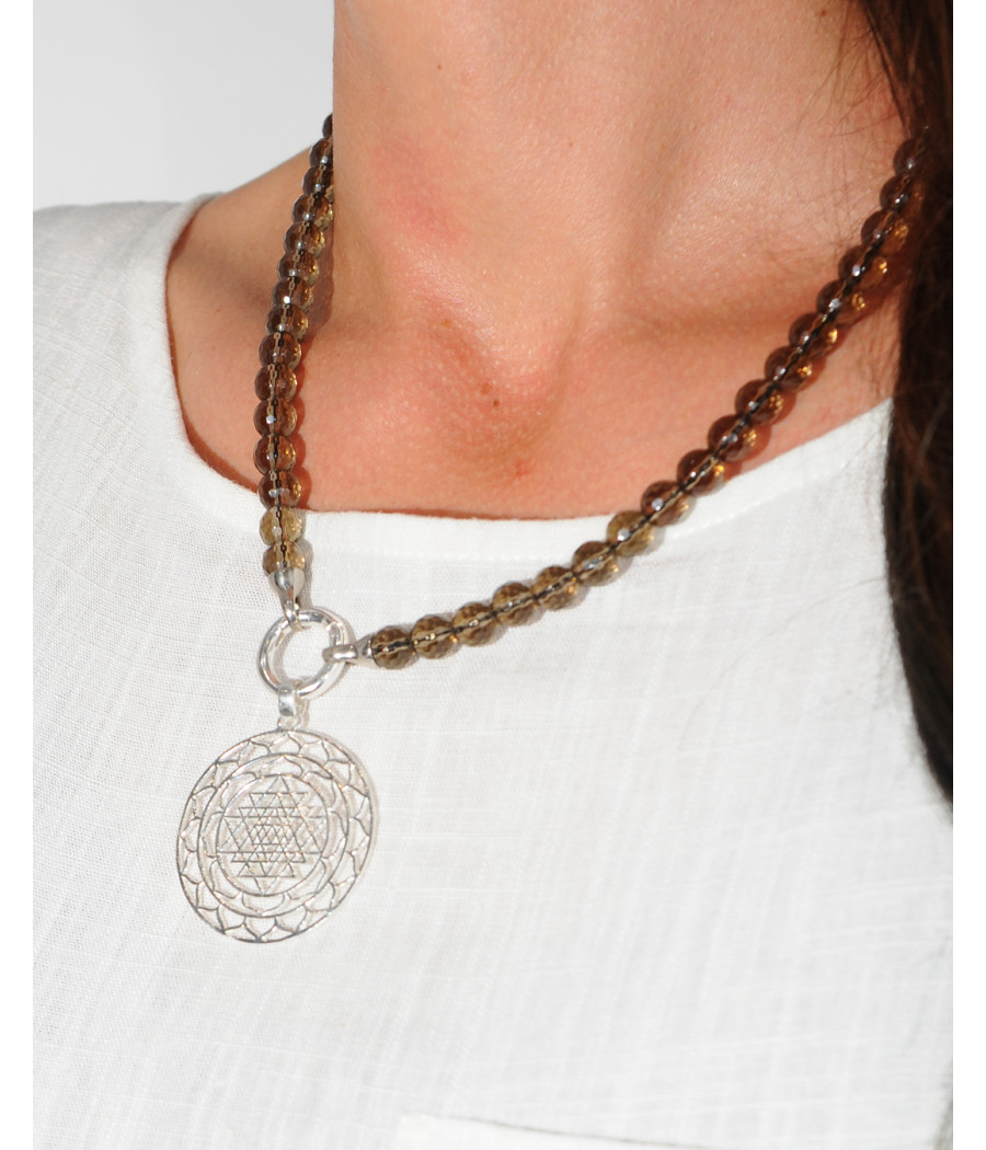 Sri yantra 925 sterling silver pendant