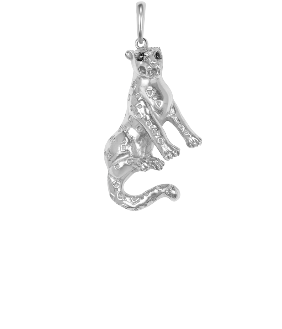 Panther 925 sterling silver pendant