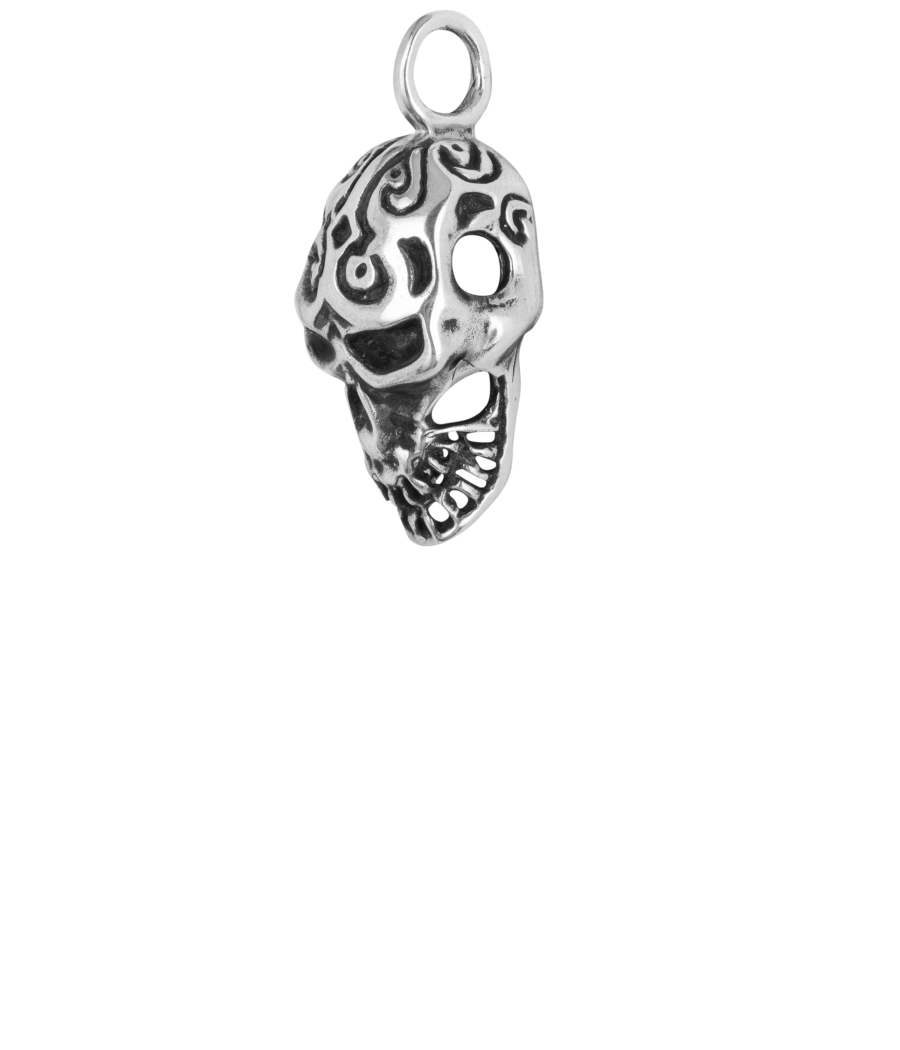 Skull 925 sterling silver pendant