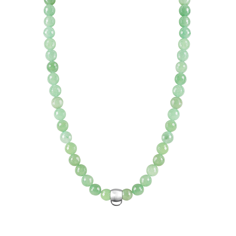 Aventurine 925 sterling silver charm necklace