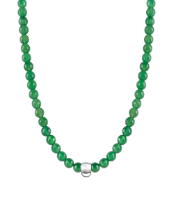 CHARM GREEN AGATE NECKLACE...