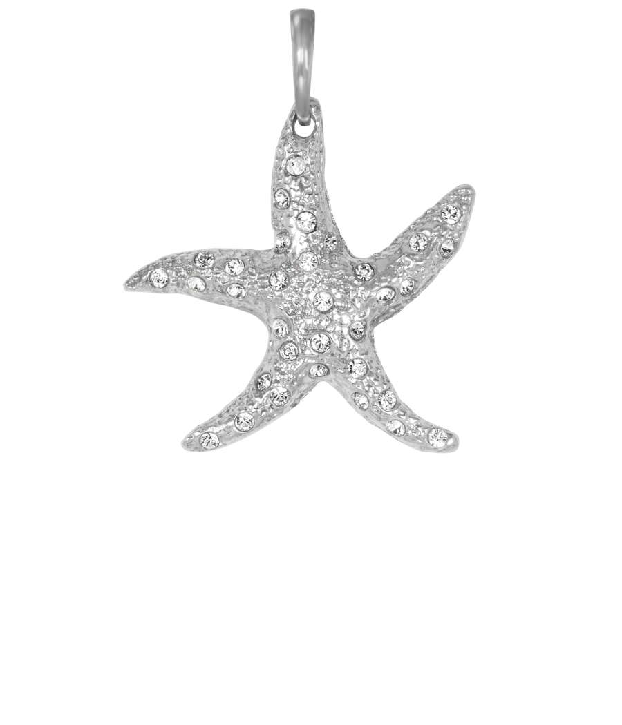 Starfish 925 sterling silver pendant