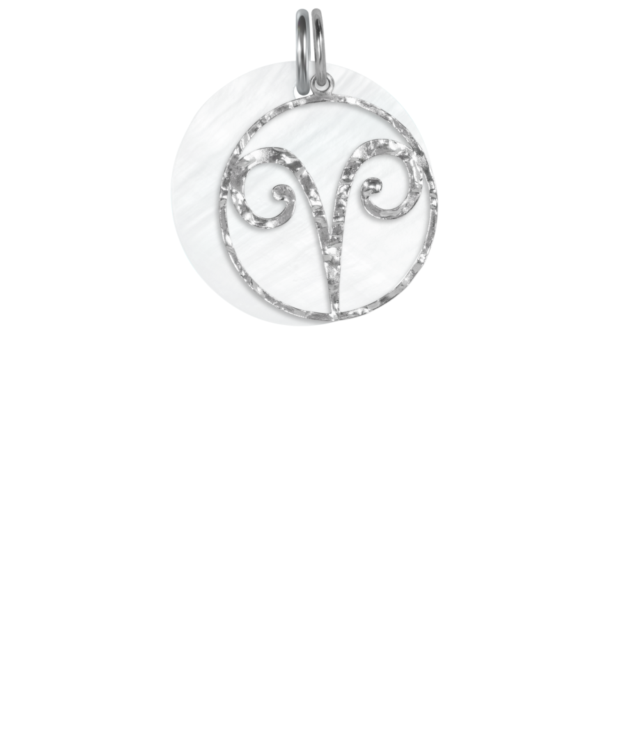 Aries 925 sterling silver pendant