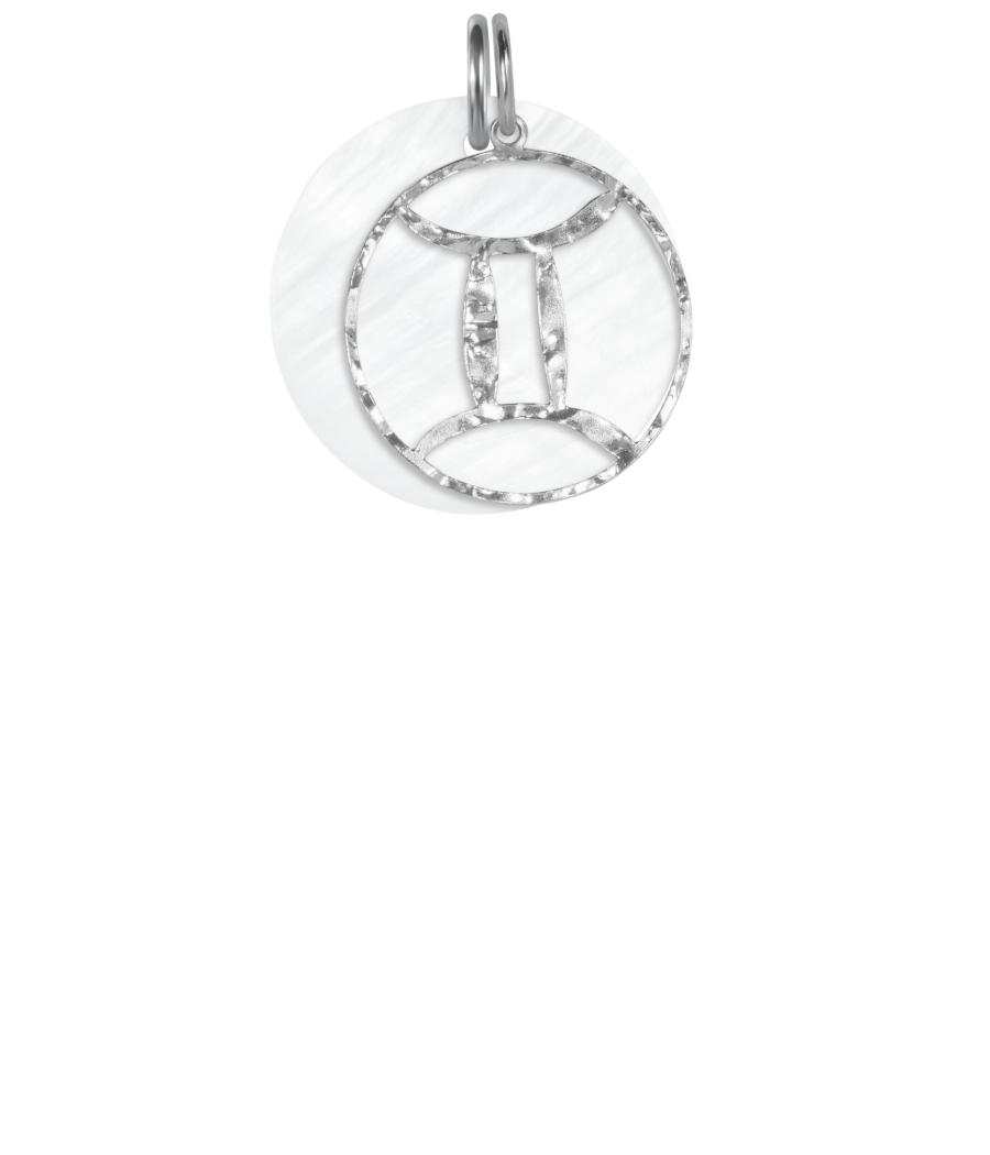 Gemini 925 sterling silver pendant