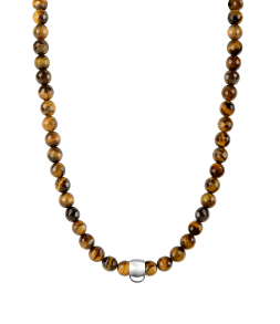 CHARM TIGER'S EYE NECKLACE...