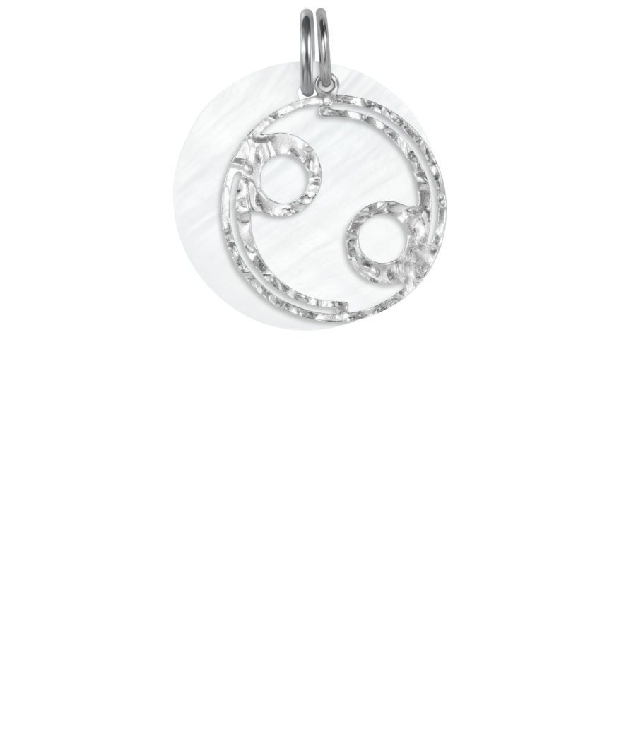 Cancer 925 sterling silver pendant