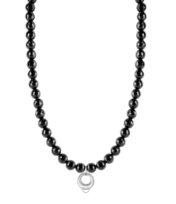 CHARM ONYX NECKLACE -...