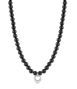 CHARM ONYX NECKLACE - MEDIUM CHARM CARRIER WITHOUT STONE