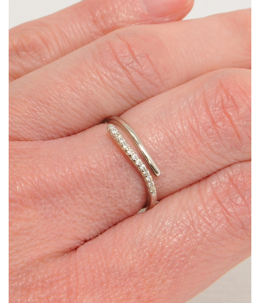 Wave 925 sterling silver ring