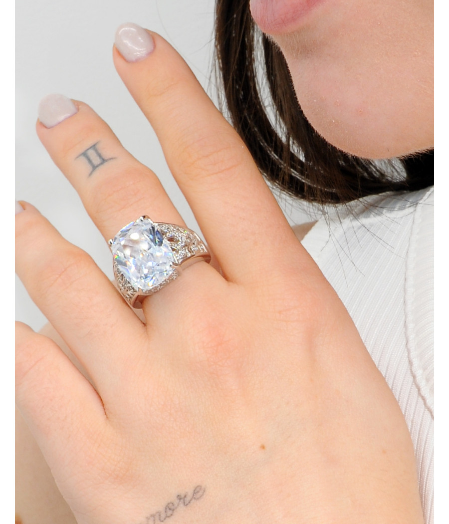 Zirconia 925 sterling silver ring