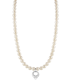 CHARM FRESHWATER PEARL NECKLACE - MEDIUM CHARM CARRIER WITHOUT STONE