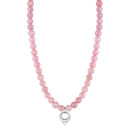 CHARM ROSE QUARTZ NECKLACE - MEDIUM CHARM CARRIER WITHOUT STONE