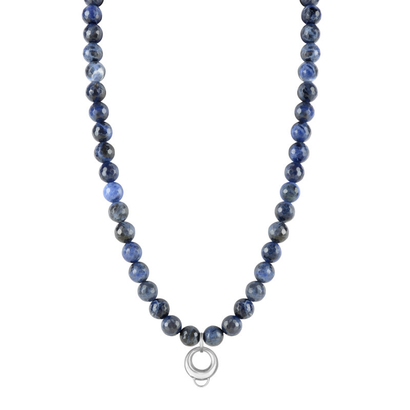 Sodalite 925 sterling silver charm necklace