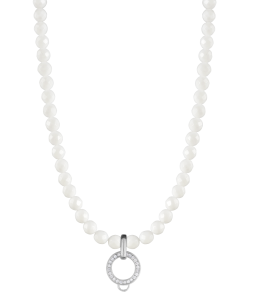 CHARM WHITE AGATE NECKLACE...