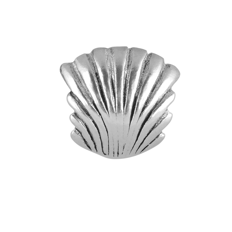 Alia for You 925 sterling silver, rhodium plated scallop shell bead