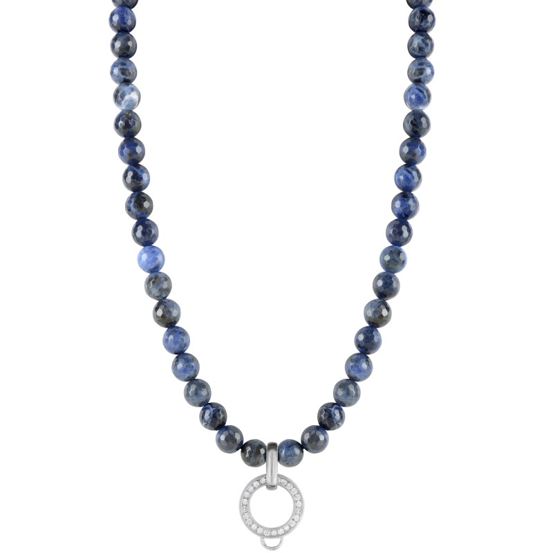 Sodalite 925 sterling silver charm necklace