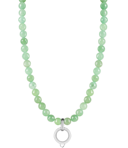 CHARM AVENTURINE NECKLACE - LARGE CHARM CARRIER WITHOUT STONE