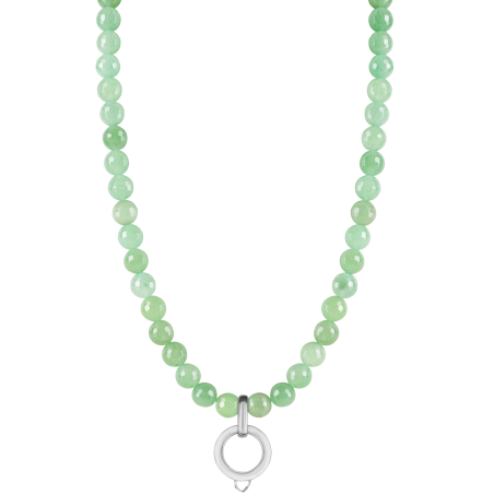 CHARM AVENTURINE NECKLACE - LARGE CHARM CARRIER WITHOUT STONE