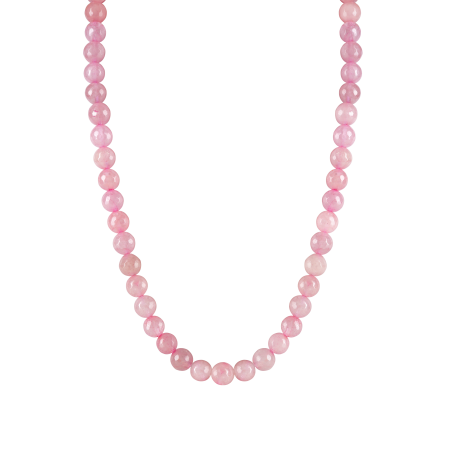 BASIC NECKLACE - ROSE QUARTZ