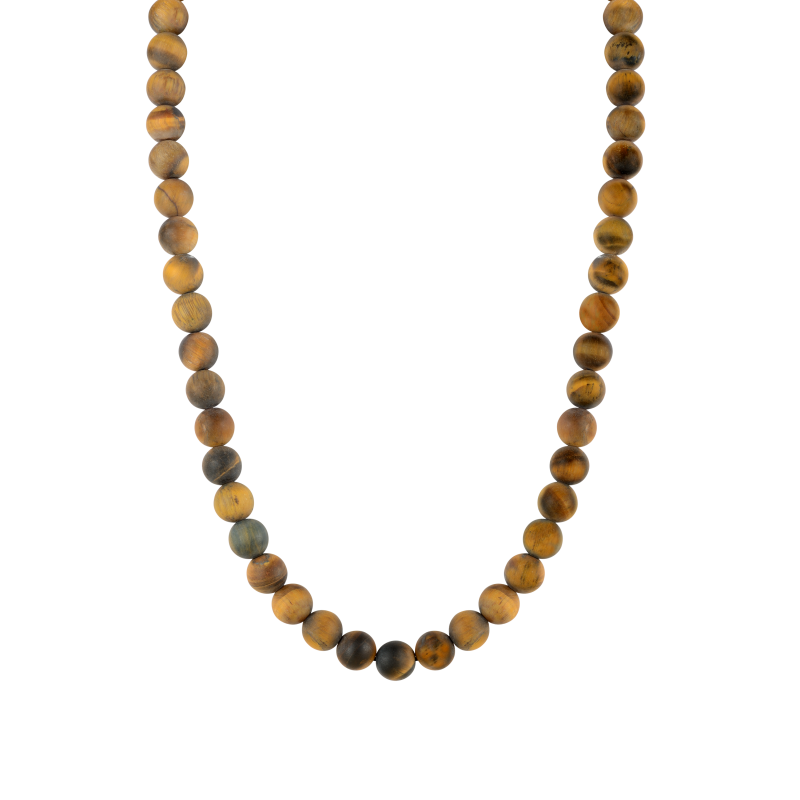 Tiger's eye 925 sterling silver necklace